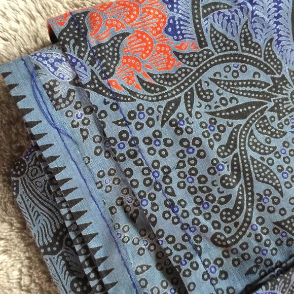 Batik Button Down Casual Men's Shirt - Picture 10 of 10